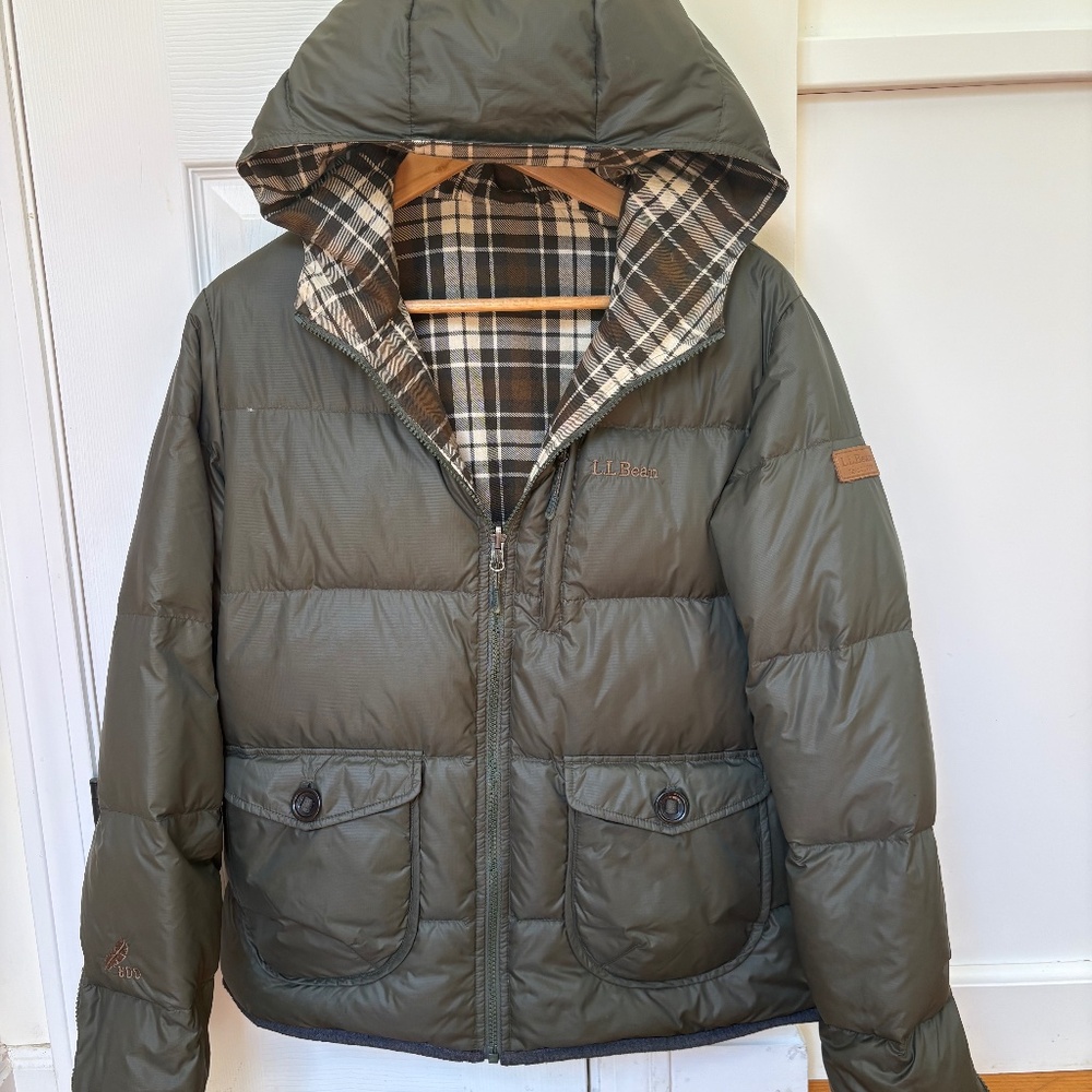 LL Bean reversible 600-down winter coat
